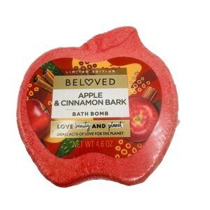 6 pack Beloved Apple & Cinnamon Bark Foaming Bath Bomb, 4.6 oz, limited edition